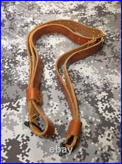 Vintage Winchester Leather Rifle Buckle Sling With Swivels Win Winchester Sling