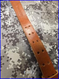 Vintage Winchester Leather Rifle Buckle Sling With Swivels Win Winchester Sling