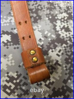 Vintage Winchester Leather Rifle Buckle Sling With Swivels Win Winchester Sling