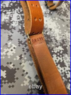 Vintage Winchester Leather Rifle Buckle Sling With Swivels Win Winchester Sling