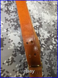 Vintage Winchester Leather Rifle Buckle Sling With Swivels Win Winchester Sling