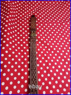 Vintage York Arms Memphis Tn Tooled Buckle Leather Rifle Sling With Swivels