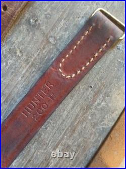 Vintage leather rifle sling lot