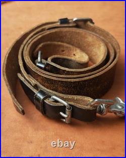 Vintage luxurious hunting rifle leather sling