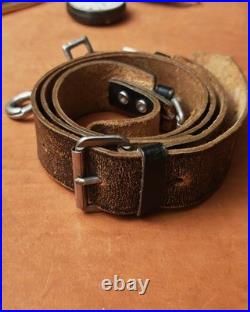 Vintage luxurious hunting rifle leather sling