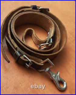Vintage luxurious hunting rifle leather sling