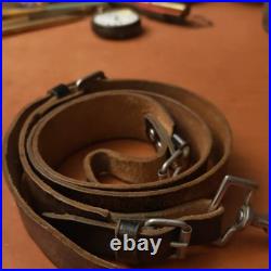 Vintage luxurious hunting rifle leather sling