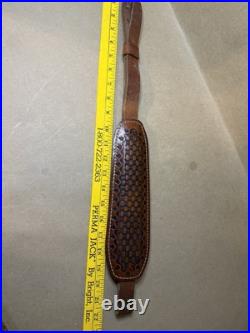 Vintage set of 2 Padded Leather Rifle Slings