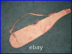 Vtg ANTIQUE WWI RIFLE PACK BAG CARRIER CANVAS LEATHER SHEATH SCABBARD SLING