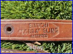 Vtg. Bianchi Cobra Leather Rifle Sling