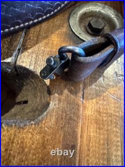 Vtg. Bianchi Cobra Leather Rifle Sling With Swivels