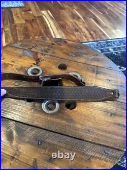 Vtg. Bianchi Cobra Leather Rifle Sling With Swivels