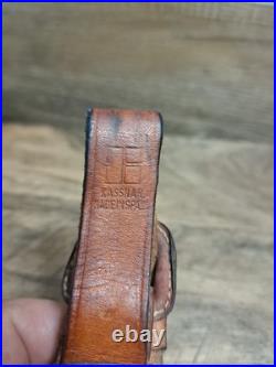 Vtg Kassinar Woven Leather Rifle Sling