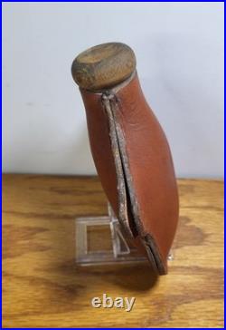 Vtg Leather Round Ball Flask, daisy Powerline Slingshot, 59 Balls, will Need A Band