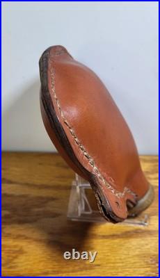 Vtg Leather Round Ball Flask, daisy Powerline Slingshot, 59 Balls, will Need A Band