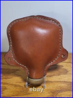 Vtg Leather Round Ball Flask, daisy Powerline Slingshot, 59 Balls, will Need A Band