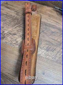 Vtg. Stalker Leather Padded Cobra Rifle Sling