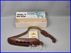 Vtg Torel Deluxe All Leather Gunslinger Convertible Rifle Sling Harness Cowhide