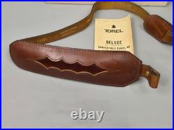Vtg Torel Deluxe All Leather Gunslinger Convertible Rifle Sling Harness Cowhide
