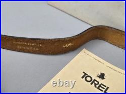 Vtg Torel Deluxe All Leather Gunslinger Convertible Rifle Sling Harness Cowhide