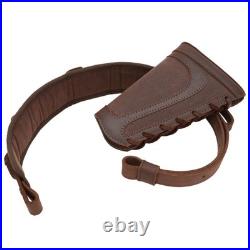 WAYNE'S DOG Canvas Leather Rifle Buttstock Cover with Match Gun Sling Shell H