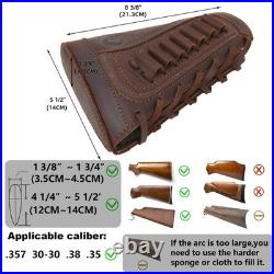 WAYNE'S DOG Canvas Leather Rifle Buttstock Cover with Match Gun Sling Shell H