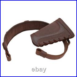 WAYNE'S DOG Canvas Leather Rifle Buttstock Cover with Match Gun Sling Shell H