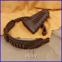 WAYNE'S DOG Canvas Leather Rifle Buttstock Cover with Match Gun Sling Shell H WAYNE'S DOG Canvas Leather Rifle Buttstock Cover with Match Gun Sling Shell H