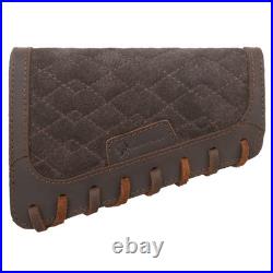 WAYNE'S DOG Leather Rifle Sling with Matched Gun Buttstock Cheek Rest Pad, Vi