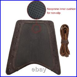 WAYNE'S DOG Leather Rifle Sling with Matched Gun Buttstock Cheek Rest Pad, Vi