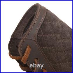 WAYNE'S DOG Leather Rifle Sling with Matched Gun Buttstock Cheek Rest Pad, Vi