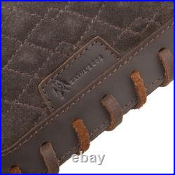 WAYNE'S DOG Leather Rifle Sling with Matched Gun Buttstock Cheek Rest Pad, Vi