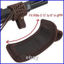 WAYNE'S DOG No Drill Leather Gun Sling Loop Mount with Rifle Cheek Rest Shell