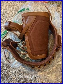 WAYNE'S DOG No Drill Leather Gun Sling Loop Mount with Rifle Cheek Rest Shell Ho