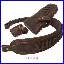 WAYNE'S DOG No Drill Leather Rifle Sling with Gun Buttstock for Lever Action