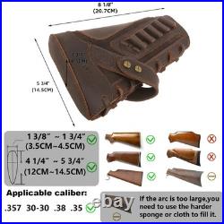 WAYNE'S DOG No Drill Leather Rifle Sling with Gun Buttstock for Lever Action