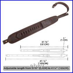 WAYNE'S DOG No Drill Leather Rifle Sling with Gun Buttstock for Lever Action