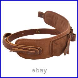WAYNE'S DOG Soft Leather Shell Slot Sling Rifle Shotgun Strap. 308.357.22 12GA