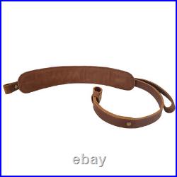 WAYNE'S DOG Soft Leather Shell Slot Sling Rifle Shotgun Strap. 308.357.22 12GA
