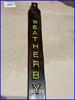 WEATHERBY # 2 Custom Leather Rifle Sling Hand Tooled and Handmade in the USA