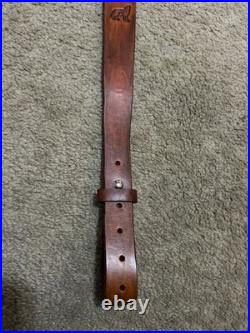 WEATHERBY Custom Leather Rifle Sling Hand Tooled And Made in the USA