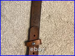 WINCHESTER 77 Custom Leather Rifle Sling Hand Tooled And Made in the USA
