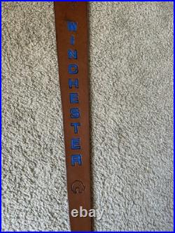 WINCHESTER Custom Leather Rifle Sling Hand Tooled And Made in the USA