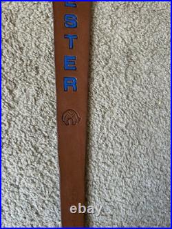 WINCHESTER Custom Leather Rifle Sling Hand Tooled And Made in the USA