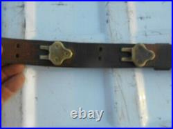 WW1 M-1907 Leather Rifle Sling Springfield 1903 Enfield P-17 1918 DATED
