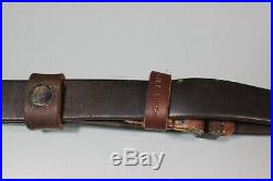 WW2 German K98 Leather Rifle Sling. Collection of Parts. Unmarked. S11