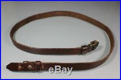 WW2 German K98 Leather Rifle Sling. Markings. Good Condition. Aged Used. S09