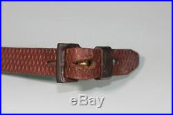 WW2 German K98 Leather Rifle Sling. Markings. Good Condition. Aged Used. S10
