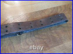 WWI US 1903 Springfield Rifle Leather Sling Maker Marked and Dated 1917