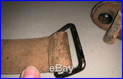 WWI-WWII French Tan Leather Rifle Sling LEBEL BERTHIER MAS Black Painted Buckle